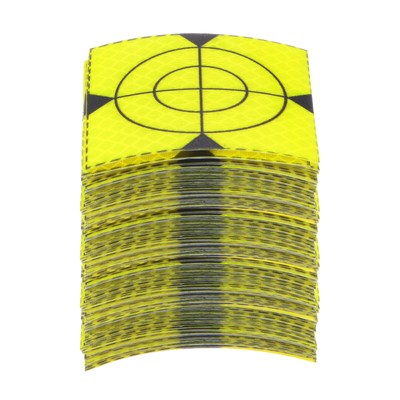 80pcs Survey Reflector Sheets 60mm Self-adhesive Survey Target Mark, Green