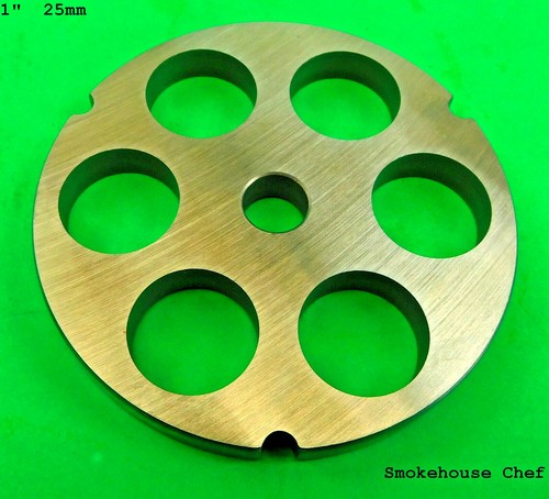 #32 PICK SIZE with KNIFE Meat grinder plate disc LEM Cabelas Hobart Weston etc - Picture 9 of 12