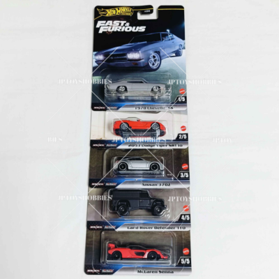 Hot Wheels Premium FAST & FURIOUS - Complete Set of 5 Dodge Viper