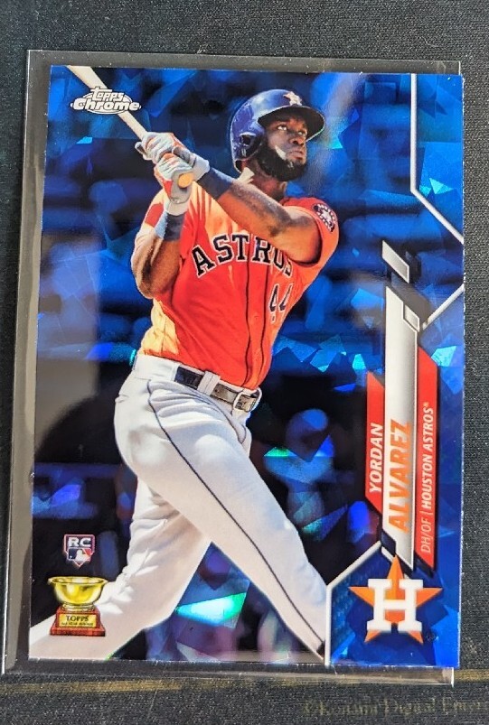 YORDAN ALVAREZ 2020 Topps Chrome Sapphire Baseball ROOKIE RC Card SP #276 Astros