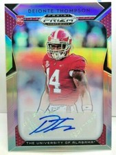 Deionte Thompson 2019 Panini Prizm Draft Picks SILVER Refractr RC Autograph Auto