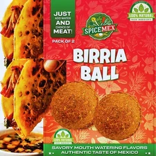 SPICEMEX Birria Bomb Seasoning Spice Balls Authentic Taste of Mexican Birria 2ct