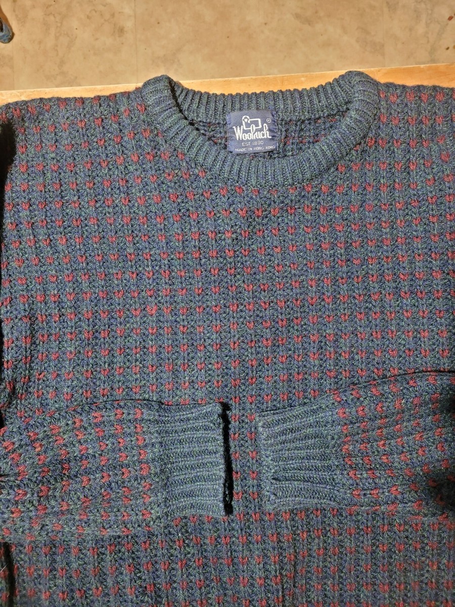 【 】Dartmouth Wool Sweater ウール セーター Sweater-Woolrich Handframed Dartmouth 100%Wool Mock Neck
