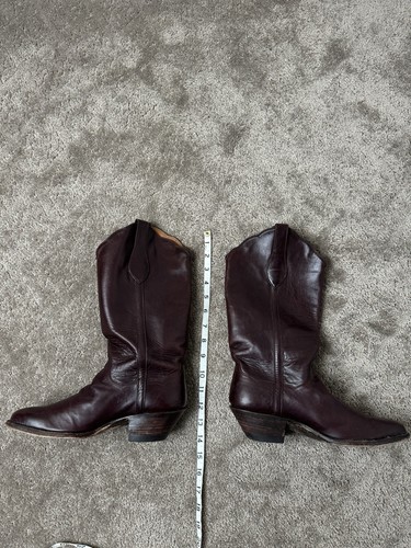 RARE Mens Boots JB Hill 2K5 Shell Cordovan Cowboy Western Pull Boots Size US 8.5 - Picture 8 of 12