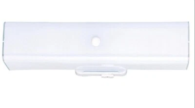 WESTINGHOUSE Classic Bath 2 Bulb Light White Base W/ White Ceramic Glass & Grounded Outlet