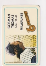 1981 PERMA GRAPHICS GORMAN THOMAS BREWERS SUPER STAR CREDIT CARD JC-4452