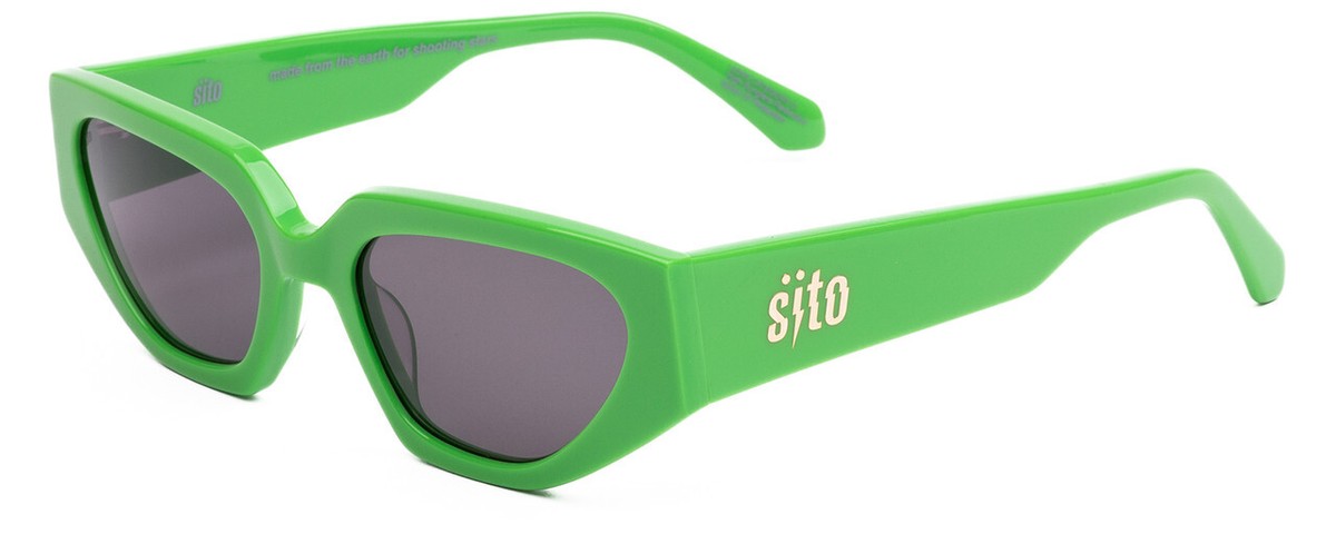 SITO SHADES AXIS Women's Polarized Sunglasses in Neon Green Flash