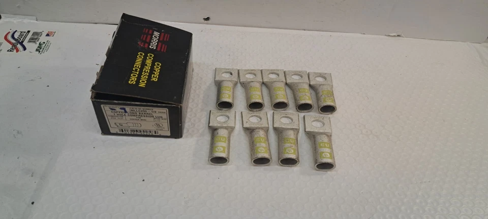 9x Morris Cobre Barril Largo 1 Agujero Tacos de Compresión - 94258 MLLC 250-1/2 Foto 2 de 4