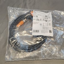 New, IFM Electronic EVC059, 5m,  Male - Female Sensor Cable Cordset