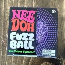 Nee Doh Fuzz Ball Squeeze Ball Purple Velvet Texture The Velvet Squeezer Toy