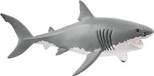 Schleich Wild Life - Great White Shark Toy Figurine - Kids Ages 3 14809