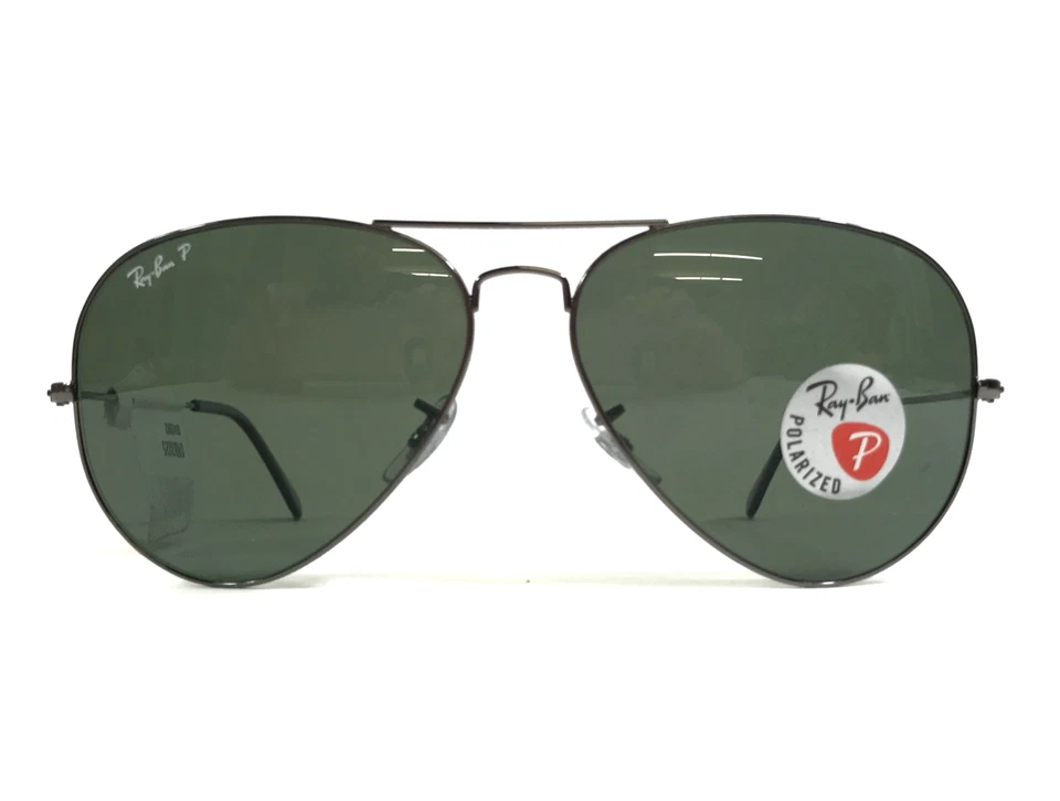 雷朋太阳镜 RB3025 飞行员 004/58 青铜色带 G-15 偏光镜片 62 毫米 — 第 2/4 张图片