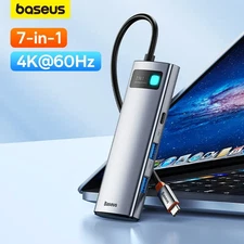 7-in-1 Gen 2 USB C HUB 4K@60Hz HDMI 3* USB 3.0 PD 100W Type C Port SD/TF Card Re