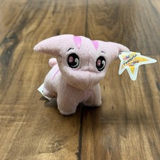 Neopets Pink Poogle With Tags Mini Plus Rare