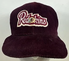 Vintage Washington Redskins Hat Snapback Corduroy Logo NFL Cap 80s AJD Football