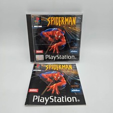 Spider-Man Sony PlayStation 1 PS1 Black Label Game Vintage Retro Complete Manual