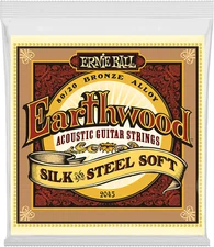Earthwood Silk and Steel Soft Acoustic Guitar Strings, 11-52 Gauge (P02045)