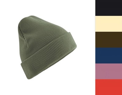 Beechfield Organic Cotton Original Cuffed Beanie B830N Damen Herren Mütze NEU