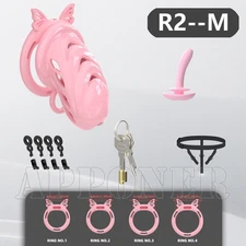 2026 New Super Soft Spike Chastity Cage Abstinence with 6 Size Rings Tube Sissy