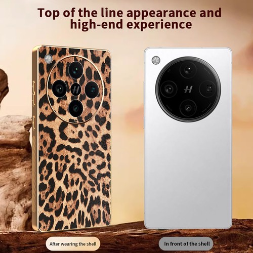 For OPPO Find X8 Pro, Luxury Fashion Soft Electroplated Leopard Print Case Cover - 第 2/7 張圖片