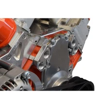 ICT Billet 551536; Remote Mount Water Pump Adapter Plate, -12AN ORB for Chevy LS