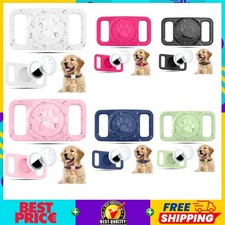 Waterproof Dog Collar Holder for AirTag 1st/2nd Gen, Silicone No Dangle Case