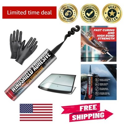 Windshield Repair Adhesive - Strong Bond & Weather Resistant with Gloves 310ml