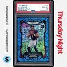2023 PANINI PRIZM #339 C.J. STROUD BLUE SPARKLE RC ROOKIE /96 PSA 10
