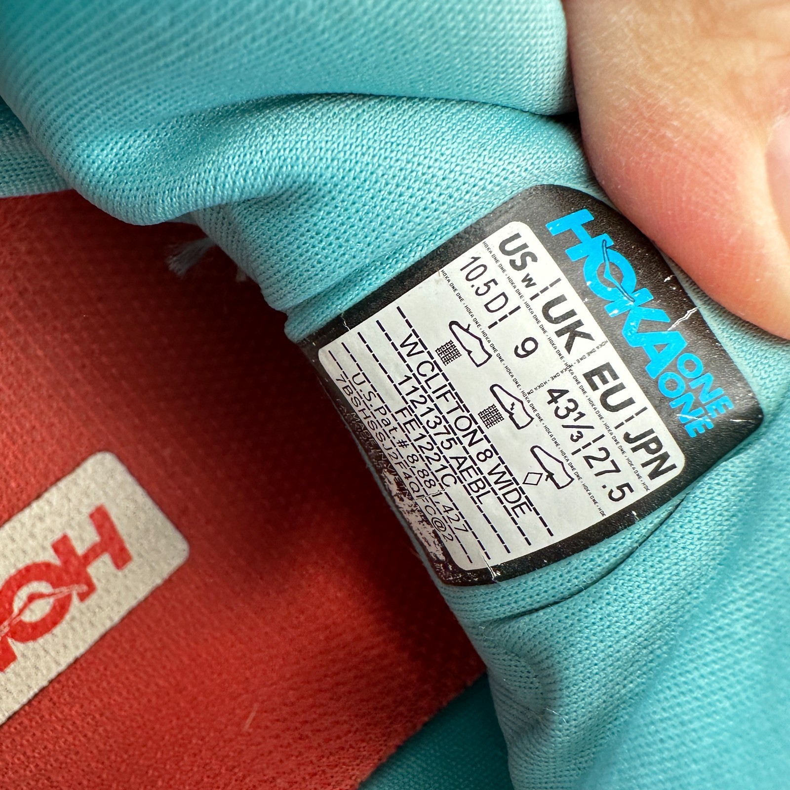 Hoka One Clifton 8 Women Size 10.5D 1119394-AEBL Aquarelle Eggshell Blue Shoes thumbnail 10