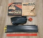 (INCOMPLETE) Vintage Mattel Fat Track Wild Oval Set Hot Wheel 1970s Damaged Box