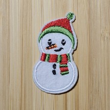 ⛄️❄️☃️ FROSTY THE SNOWMAN CHRISTMAS P151 FELT PATCH EMBROIDERY BADGE 