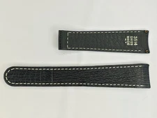 Genuine Ebel 3514 Black Shark Strap, 20mm x 16mm NOS