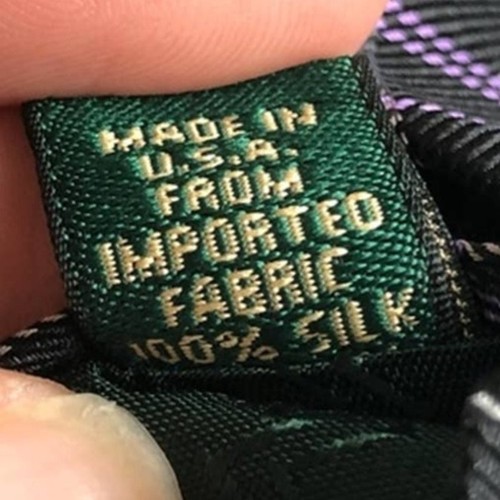 Corbata de cuello de seda Lauren Ralph Lauren púrpura negra a cuadros oscura academia trabajo oficina - Imagen 5 de 6