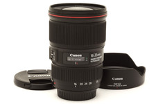 Near Mint Canon EF 16-35mm f4 L IS USM Lens with Hood #51040