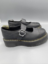 Dr. Martens Airwair Addina Flower Platform Shoes US Size W8 Black New No Box