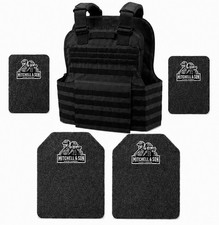 Bulletproof Vest Body Armor IIIA 11x14 Plates MOLLE Carrier