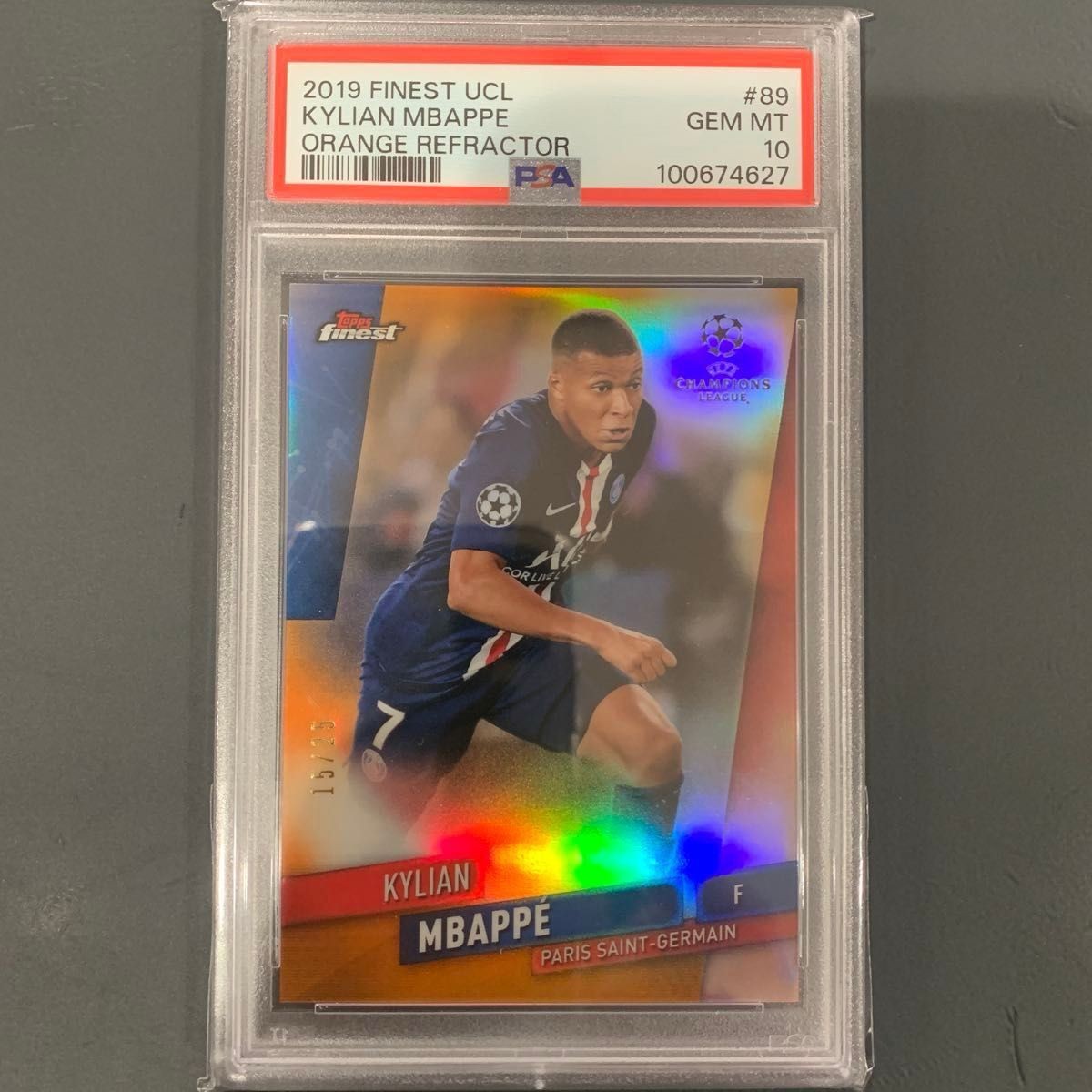 PSA10 GEM MINT 25枚限定 mbappe topps finest PSA10 GEM MINT Limited to 25 mbappe Mbappe Mbappe Mbappe