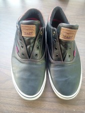 Zapatos de lona Levi's Strauss para hombre talla 13 usados sin cordones incluidos color negro