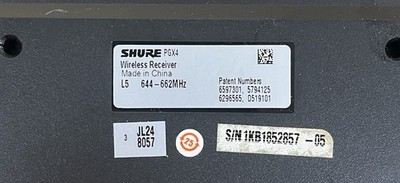 Shure PGX4 Wireless Microphone Receiver - Black for sale online | eBay