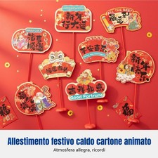 Segnaposto Capodanno 2026, cartello a mano Anno del Cavallo, classe, decor mall