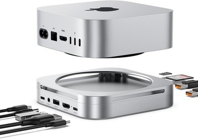 New Dralaw Mac mini M4 Pro Aluminum Dock Station Hub Stand NVMe SSD 8TB 4K HDMI