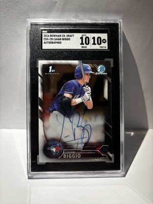 2016 Bowman CH. Draft Autogramm Cavan Biggio - SGC 10