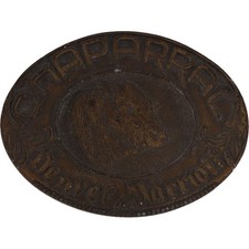 Chaparral Denver Marriott Ram Head Colorado Western Hotel Vintage Belt Buckle