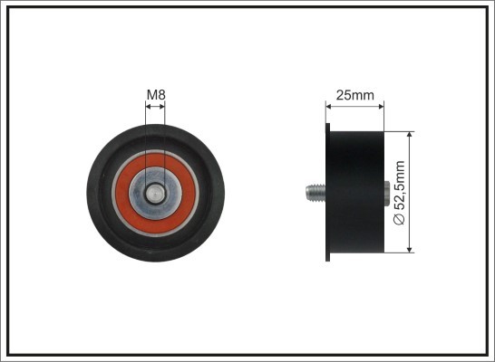 CAFFARO 500101 Tensioner Pulley, timing belt for CHEVROLET,OPEL,SAAB