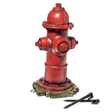 Dog Fire Hydrant Garden Statue with 2 Stakes, 14 Inches Small 