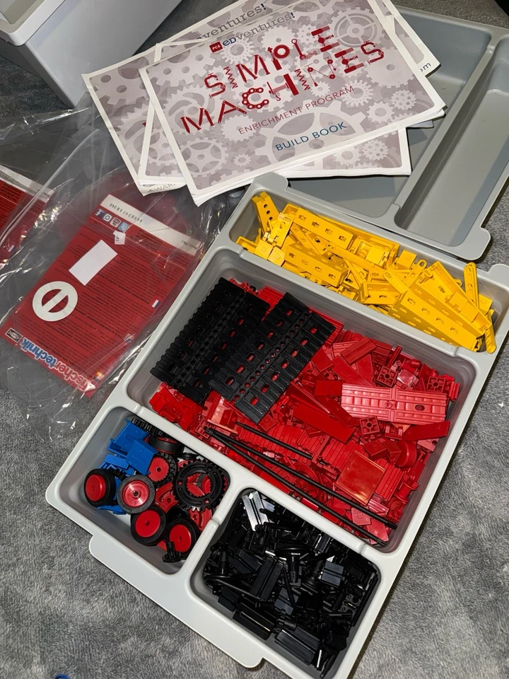 Lote de blocos de construção de brinquedos alemães Fischertechnik Fischer Technik engrenagens e rodas - Imagem 2 de 2