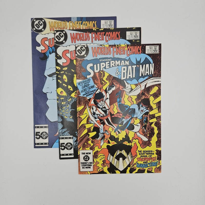 World's Finest Comics #306 315 322 Lot DC Comics Superman & Batman