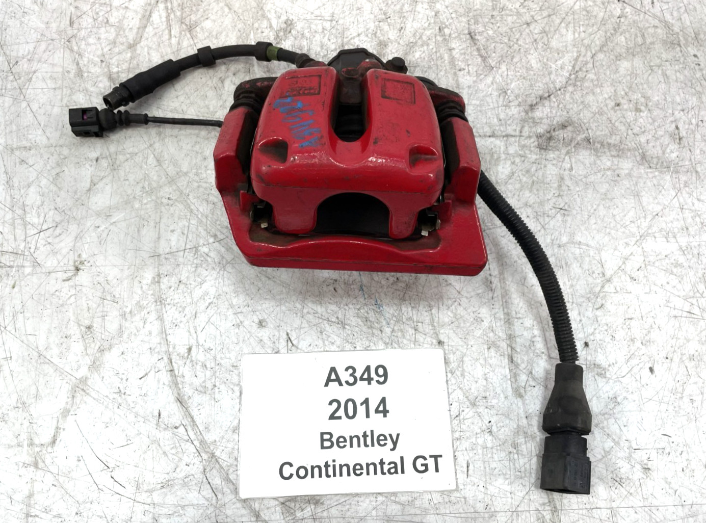 ✅ 12-18 OEM Bentley Continental GT Rear Right Passenger Side Brake Caliper Red