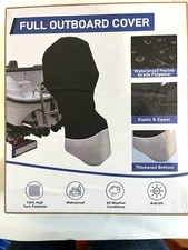 Eapoch Full Outboard Motor Cover, Water Proof Boat Motor Cover   Fits 15-25 HP.