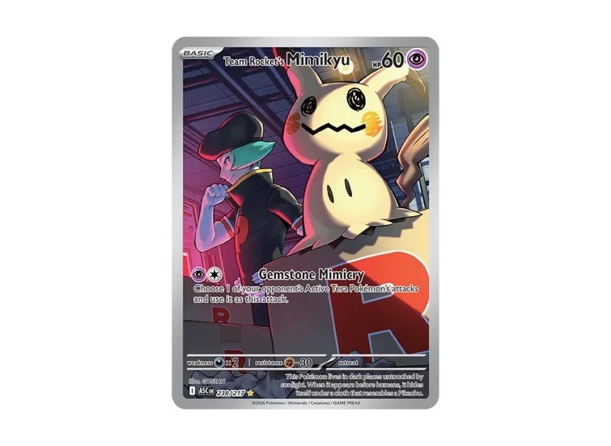 Preços baixos em Cartões TCG Team Rocket's Mimikyu Pokémon | eBay